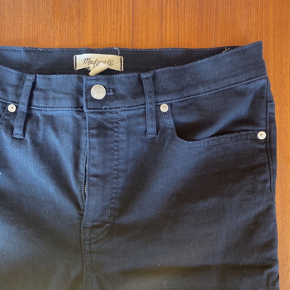 Madewell 9-inch Midrise Black Denim Jean
